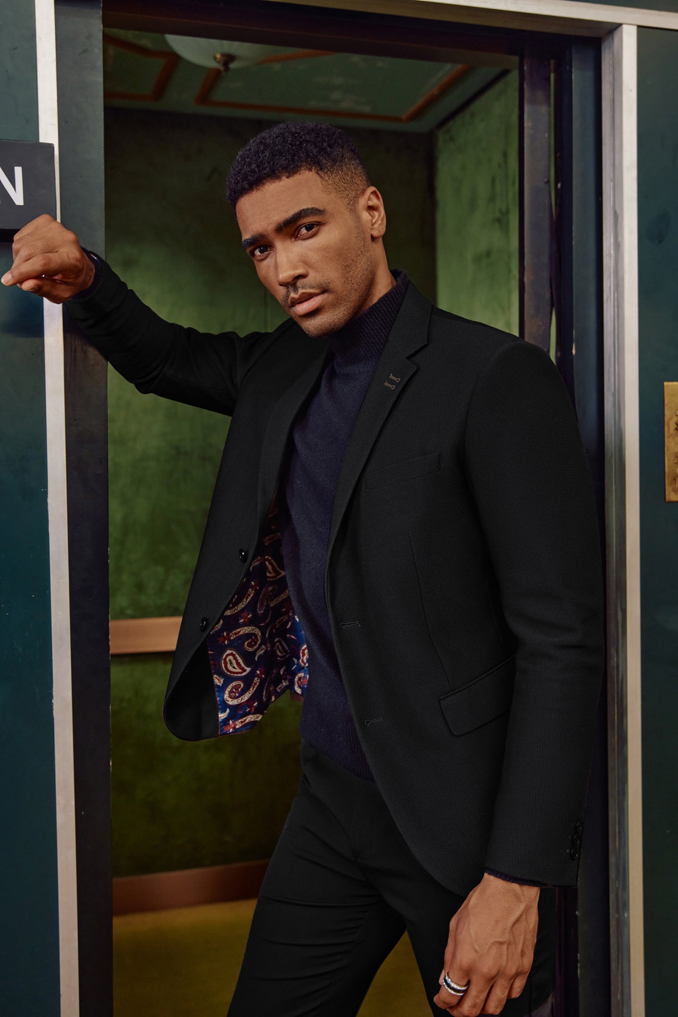 Mens Casual Blazers Lightweight Two Buttons Business Sport Coat Jackets