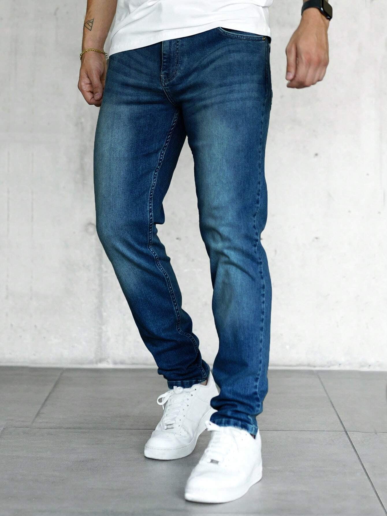 Men Slant Pocket Jeans