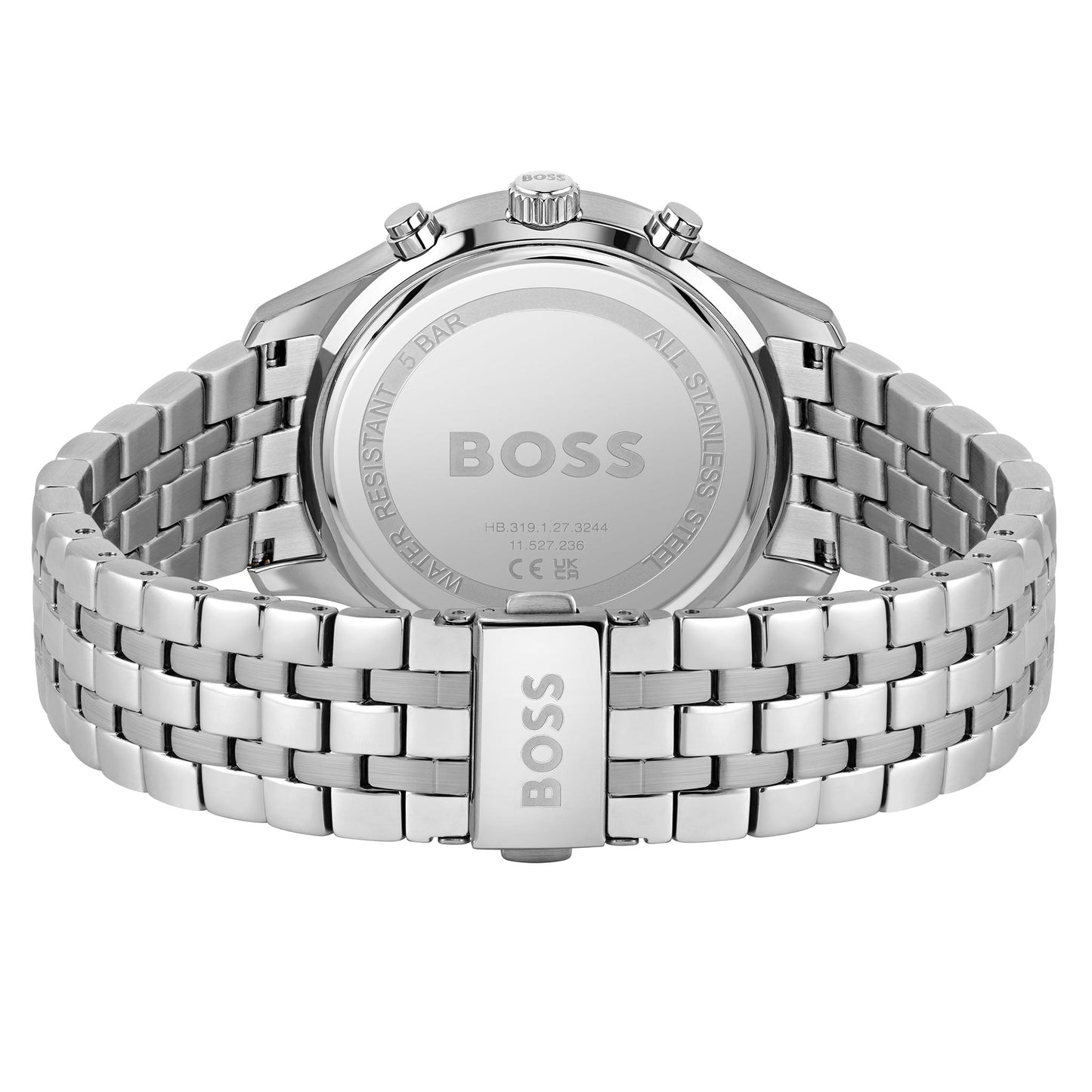 Hugo Boss Stainless Steel Green Dial Chronograph Men's Watch - 1513975