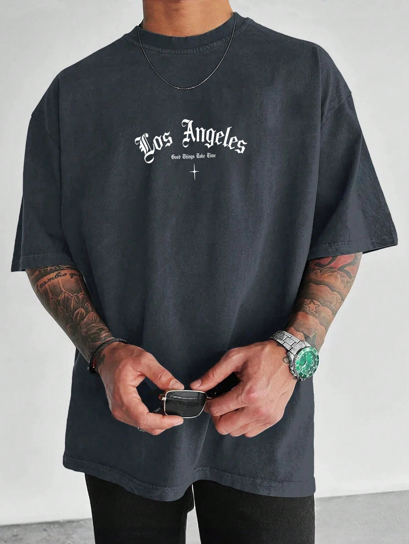 Manfinity EMRG Men'S Letter Printed T-Shirt