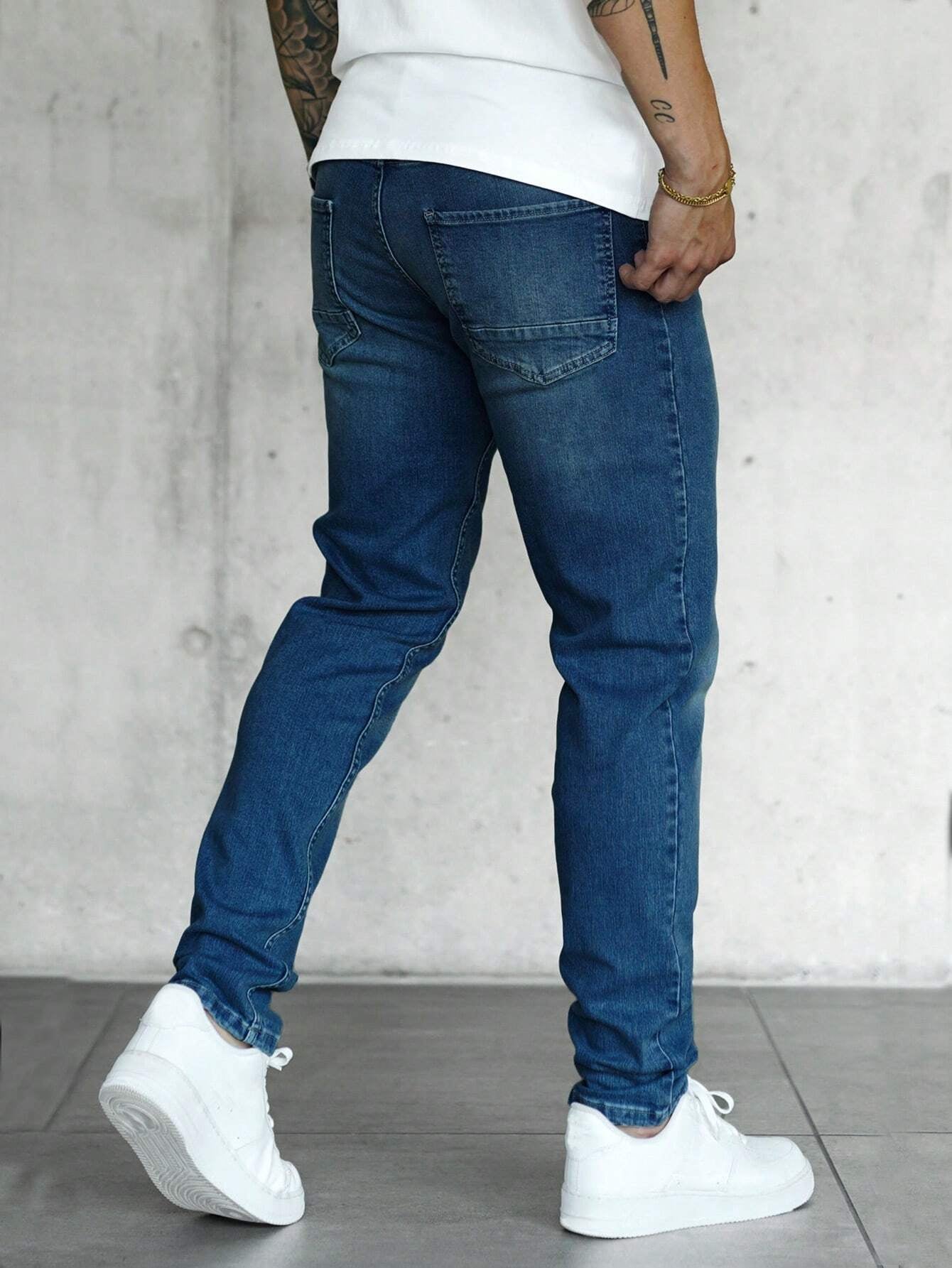 Men Slant Pocket Jeans