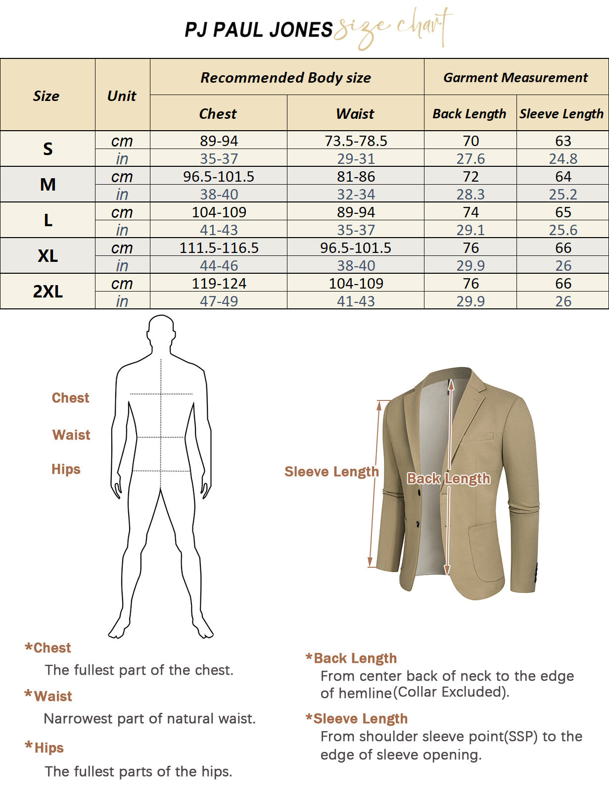 Men Two-Button Blazer Coat Casual Notch Lapel Back Slit Suit Coat