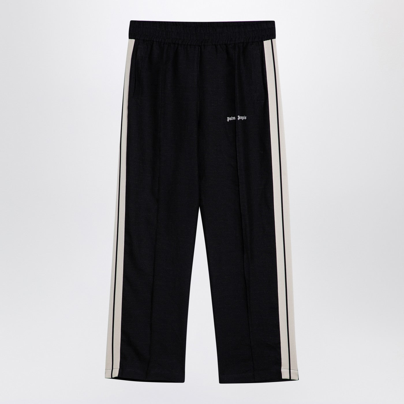 Palm Angels Anthracite Grey Linen Sports Trousers