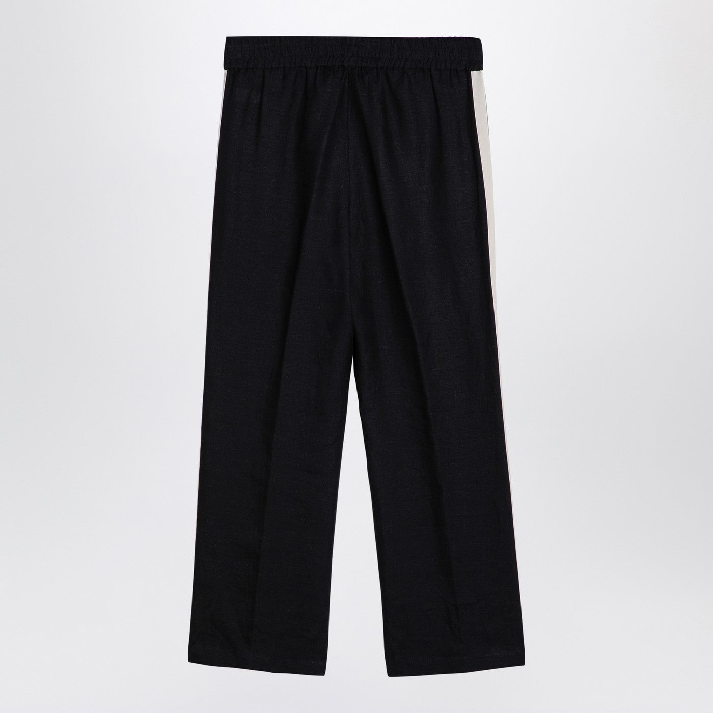 Palm Angels Anthracite Grey Linen Sports Trousers