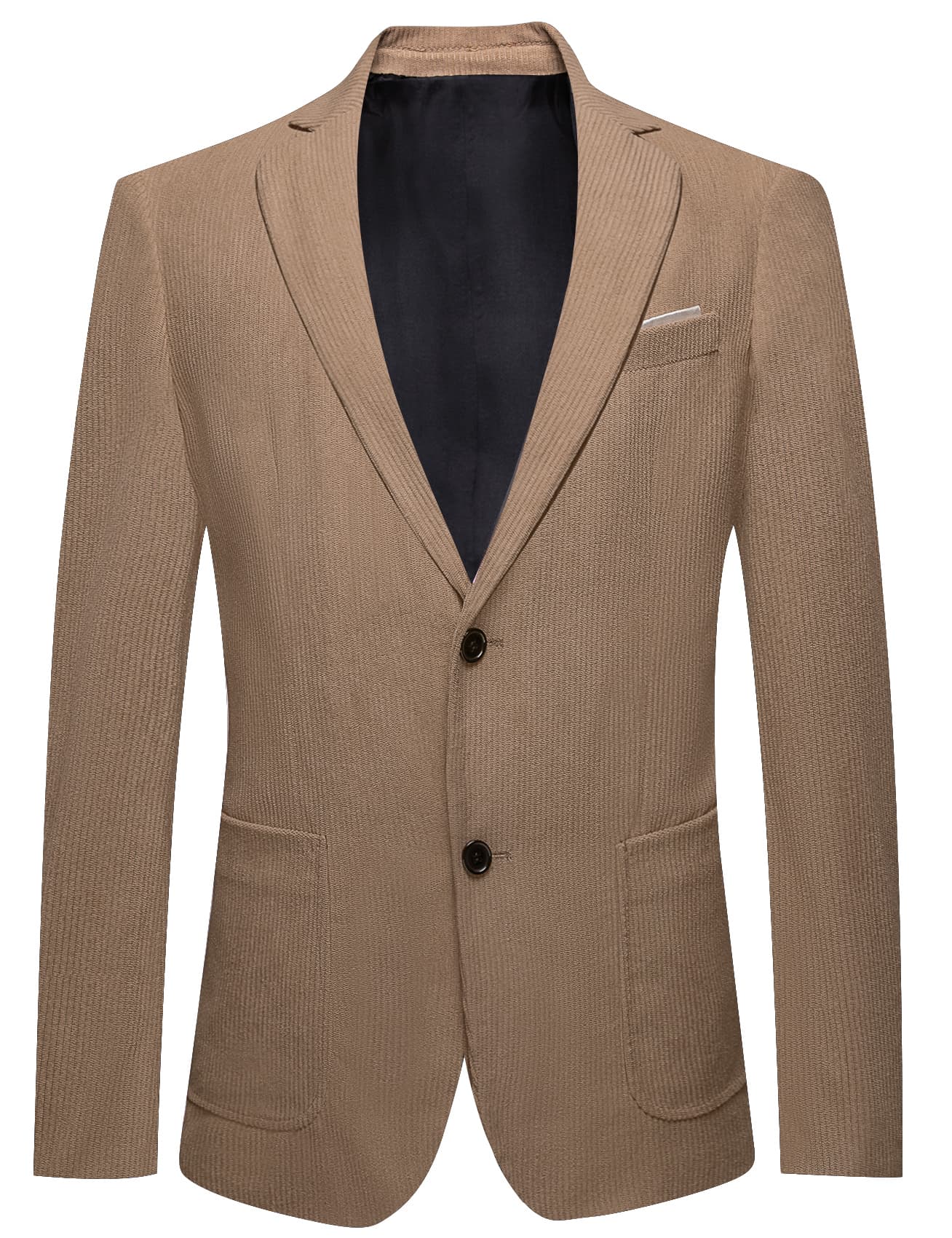 light brown suit
