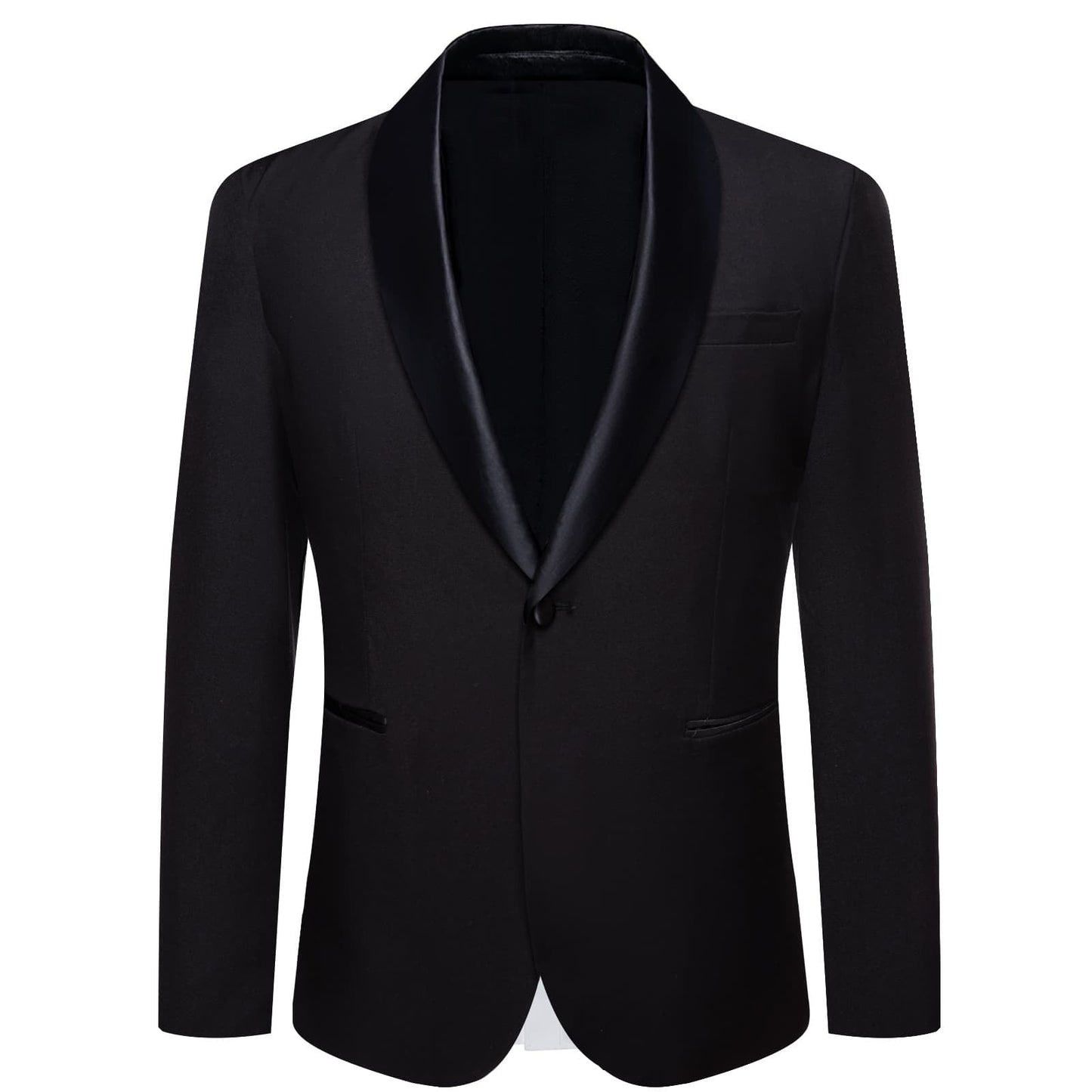 all black wedding suit
