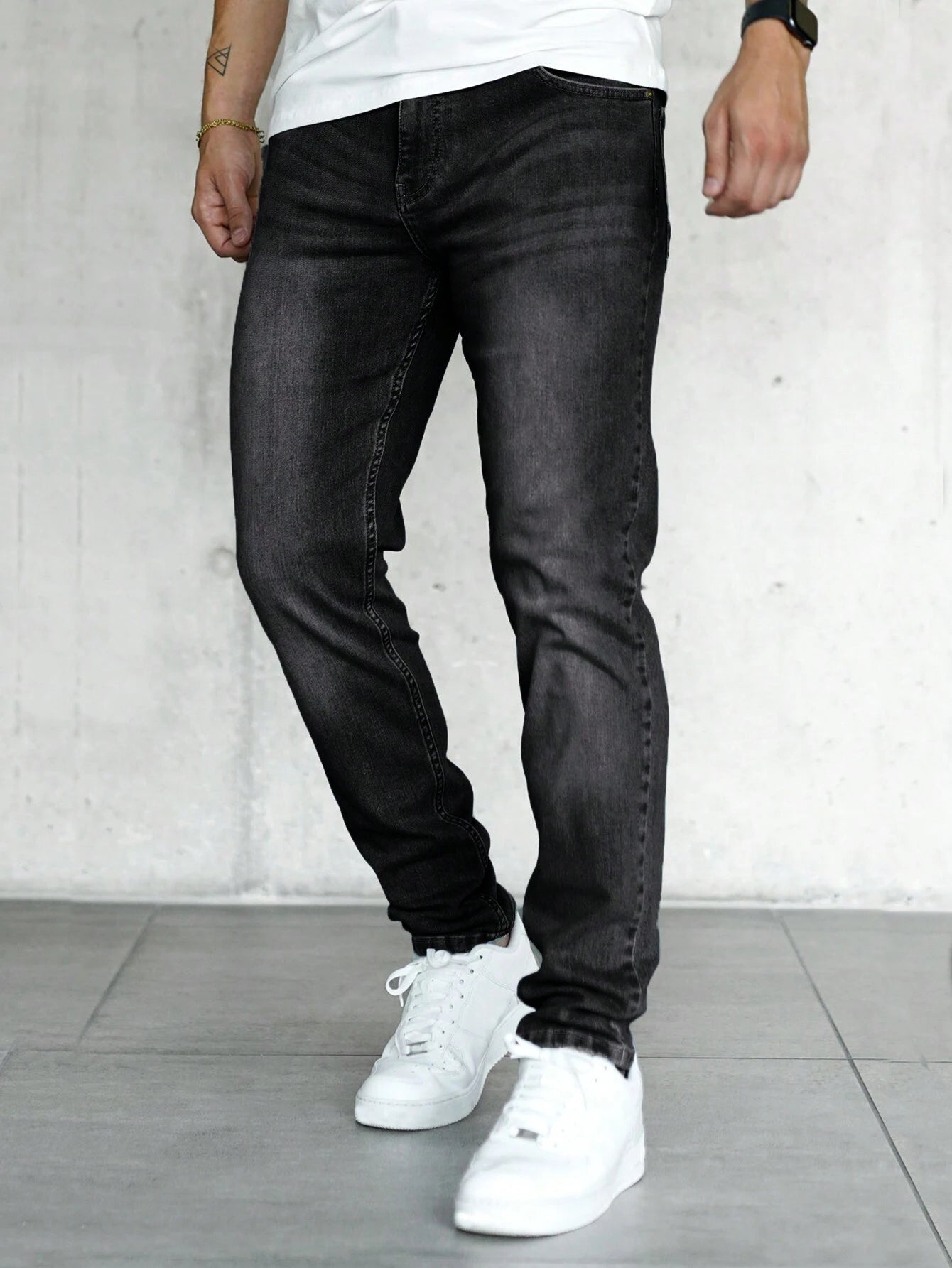 Men Slant Pocket Jeans