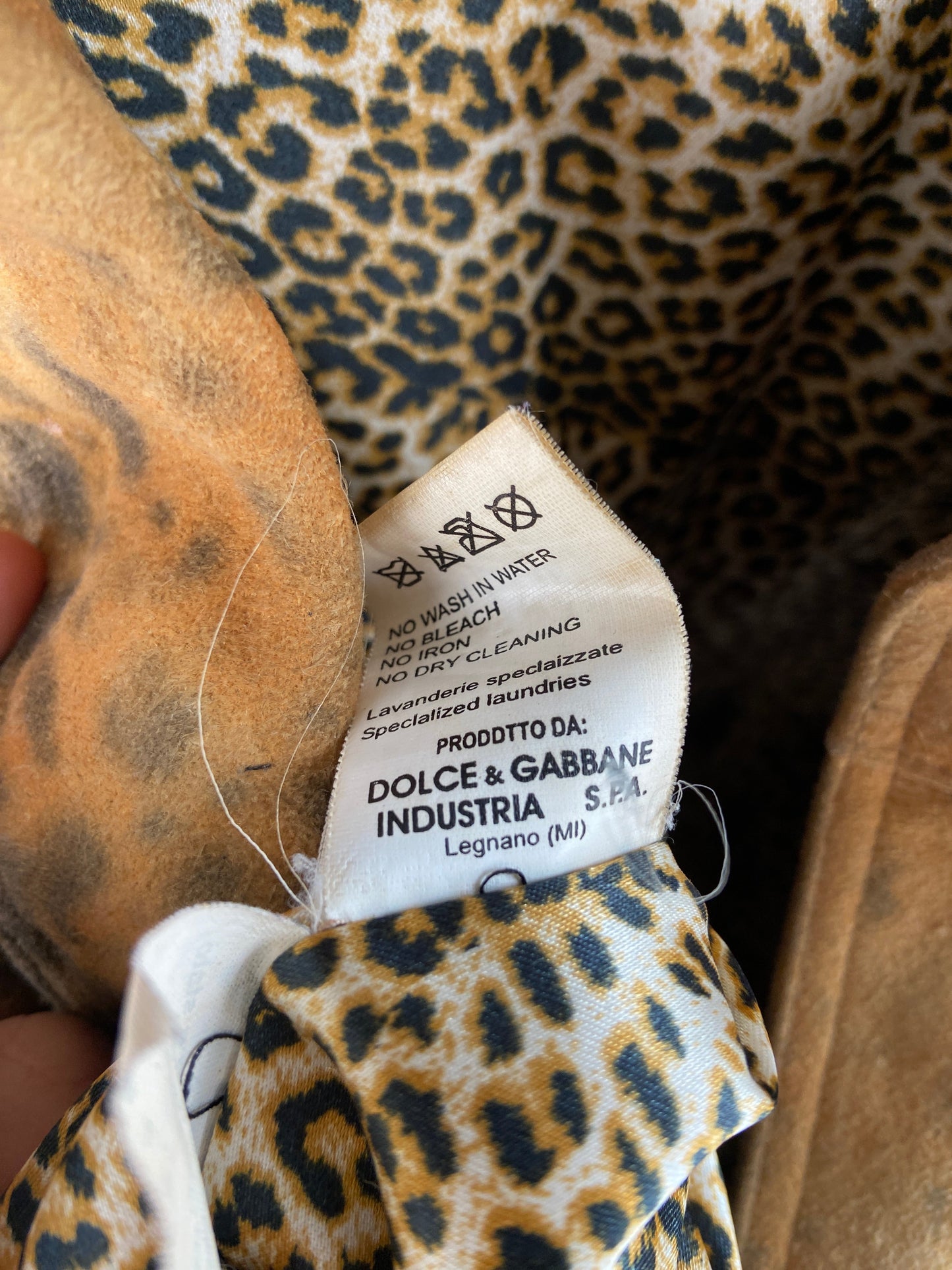 Vintage Dolce & Gabbana 90s Suede Jacket