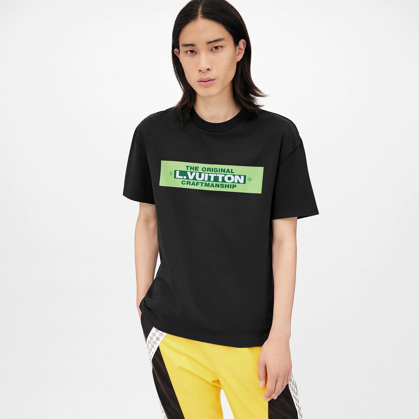LOUIS VUITTON CRAFTMANSHIP BLACK T-SHIRT