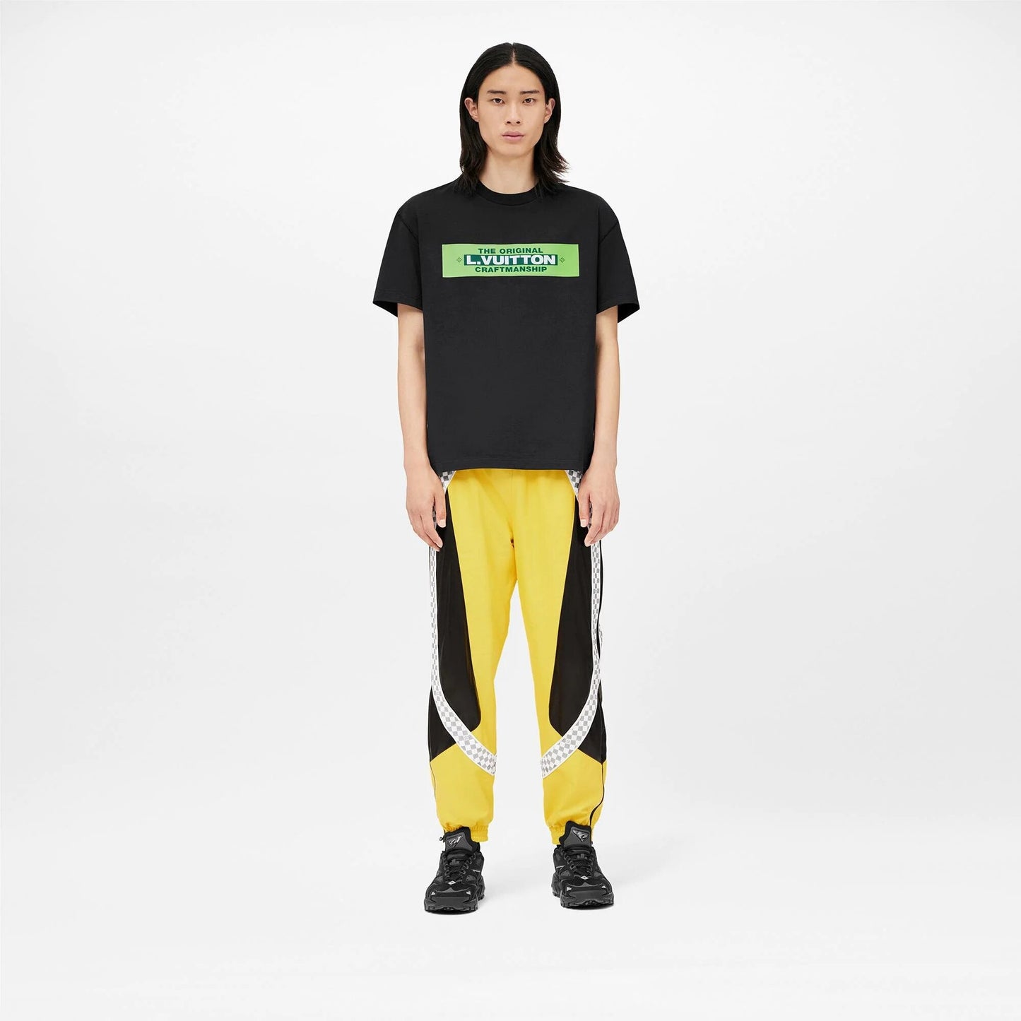 LOUIS VUITTON CRAFTMANSHIP BLACK T-SHIRT