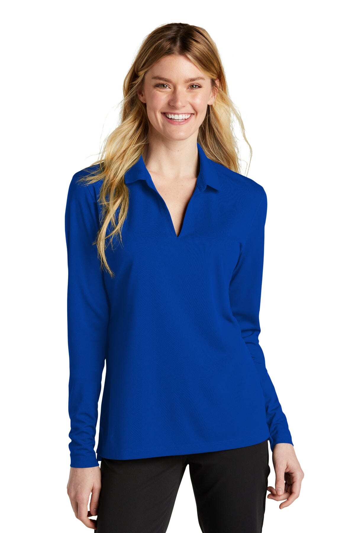 Nike Ladies Dri-FIT Micro Pique 2.0 Long Sleeve Polo NKDC2105 - iSignShop