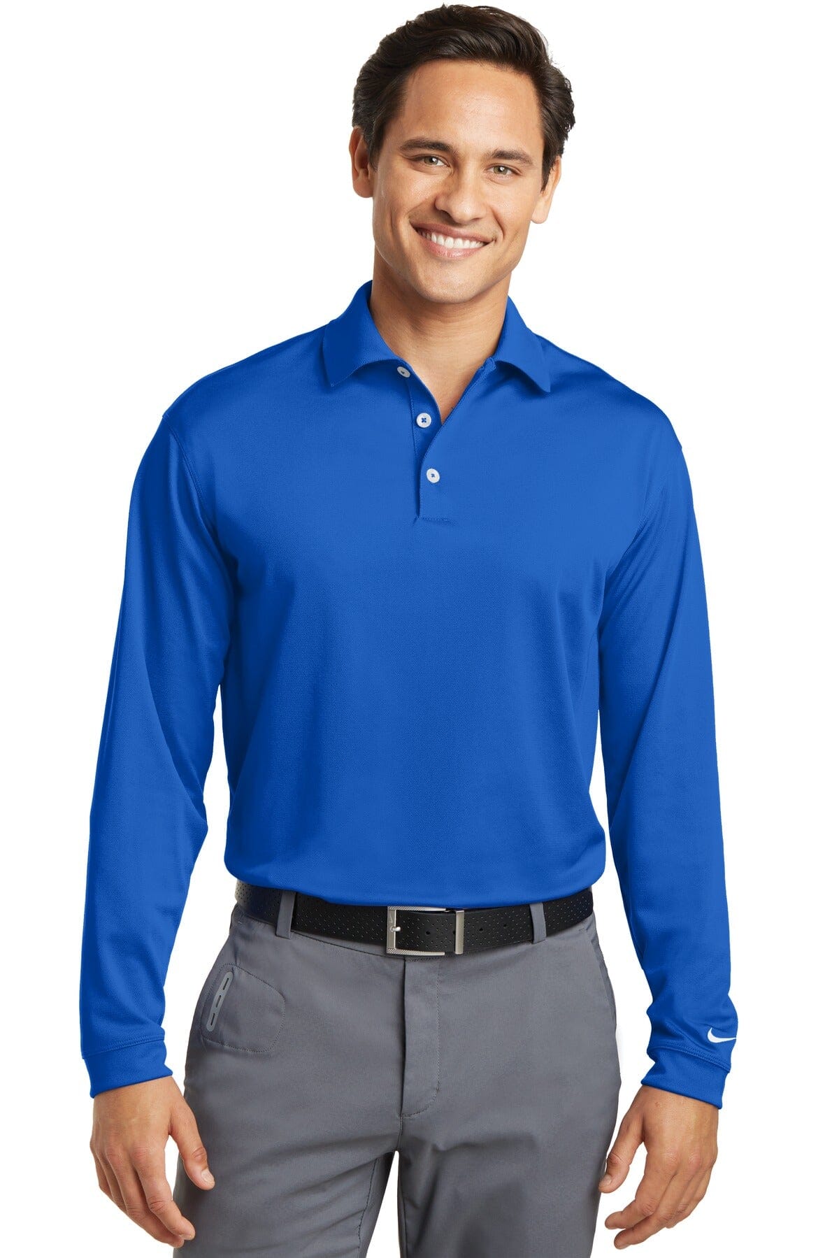 Nike Long Sleeve Dri-FIT Stretch Tech Polo. 466364 - iSignShop