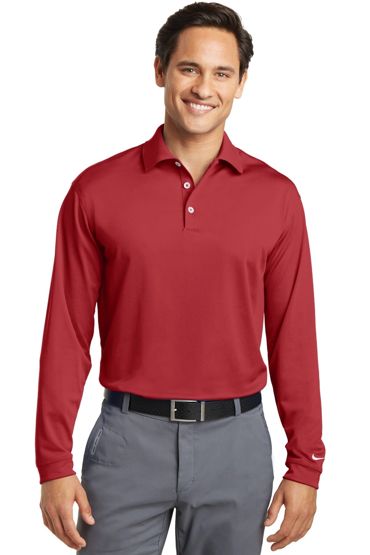Nike Long Sleeve Dri-FIT Stretch Tech Polo. 466364 - iSignShop