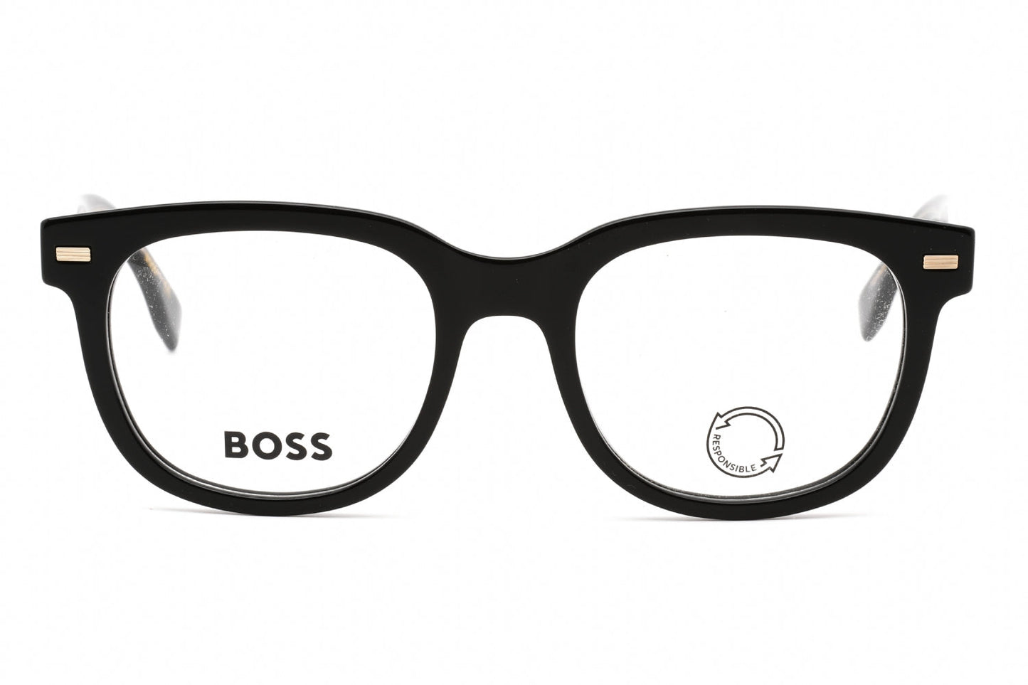 Hugo Boss BOSS 1444/N Eyeglasses BLACK/Clear demo lens-AmbrogioShoes