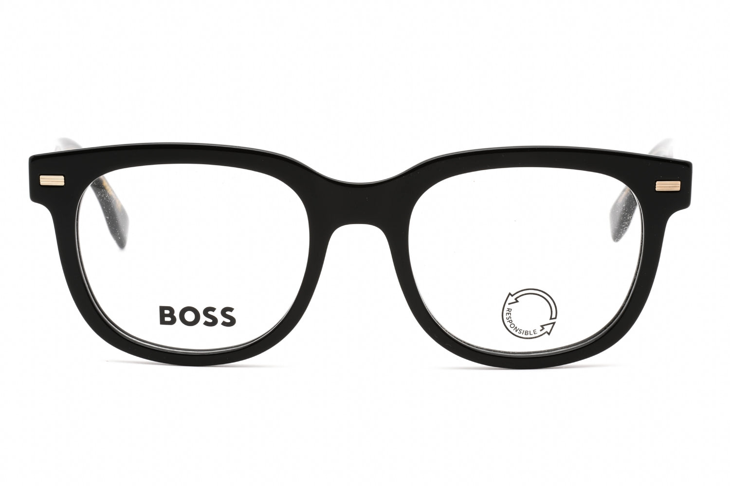 Hugo Boss BOSS 1444/N Eyeglasses BLACK/Clear demo lens-AmbrogioShoes