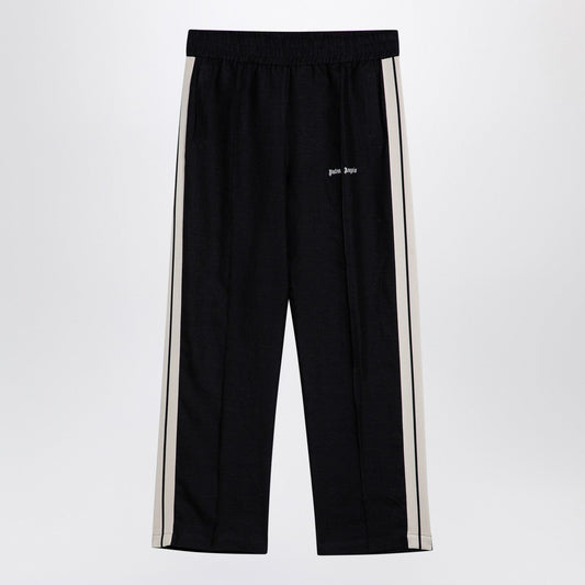 Palm Angels Anthracite Grey Linen Sports Trousers