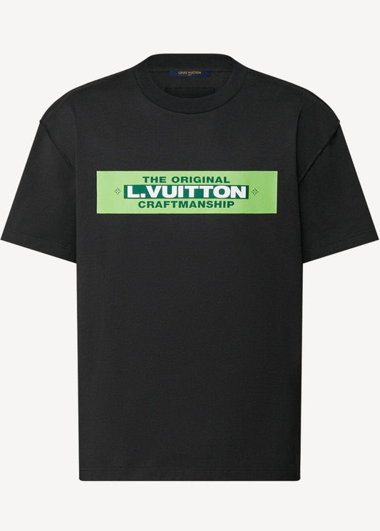 LOUIS VUITTON CRAFTMANSHIP BLACK T-SHIRT