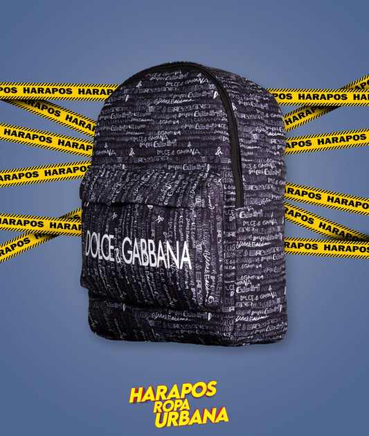 Mochila dolce and gabbana sublimada negra