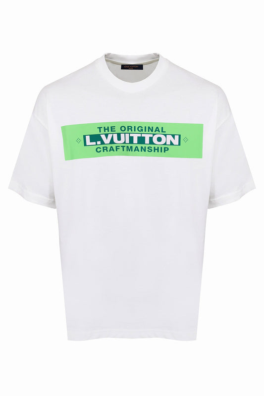 LOUIS VUITTON CRAFTMANSHIP WHITE T-SHIRT