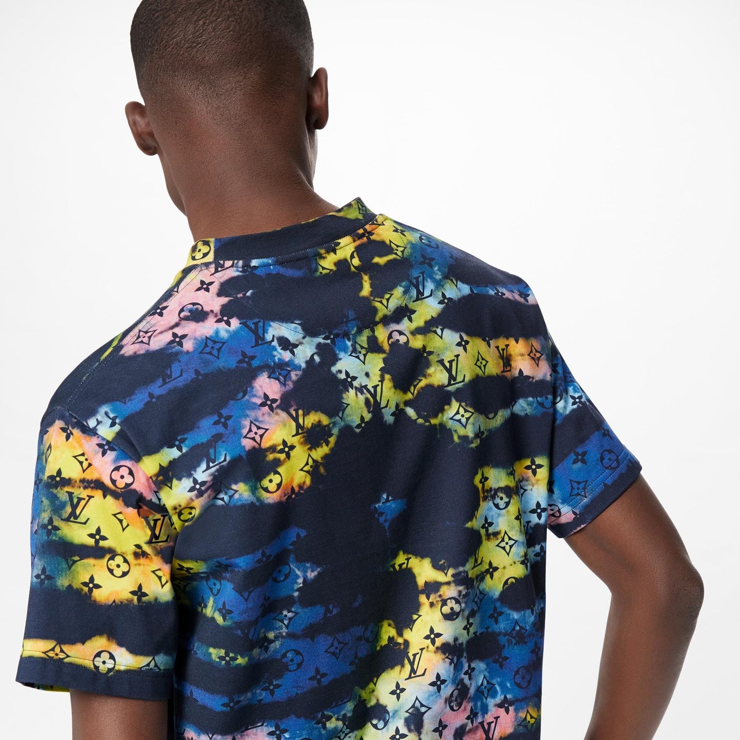 LOUIS VUITTON MONOGRAM TIE & DYE MULTICOLOR PRINTED T-SHIRT
