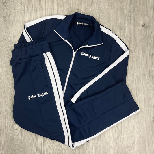 Palm Angels Tracksuit in Navy Blue. On sale at Open Attire.